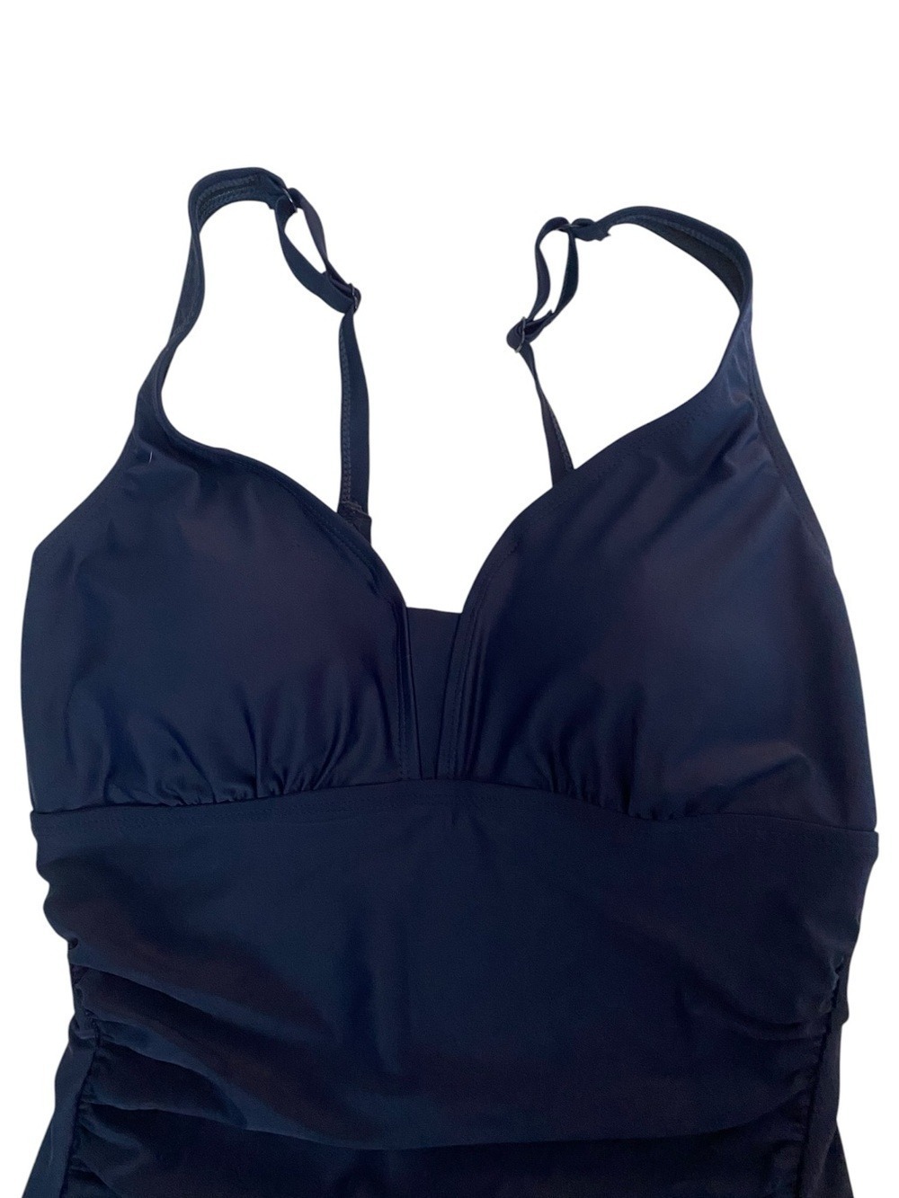 Simon Chang Navy Blue One-Piece Swimsuit - Size 12 (D cup) - Picture 3 of 12